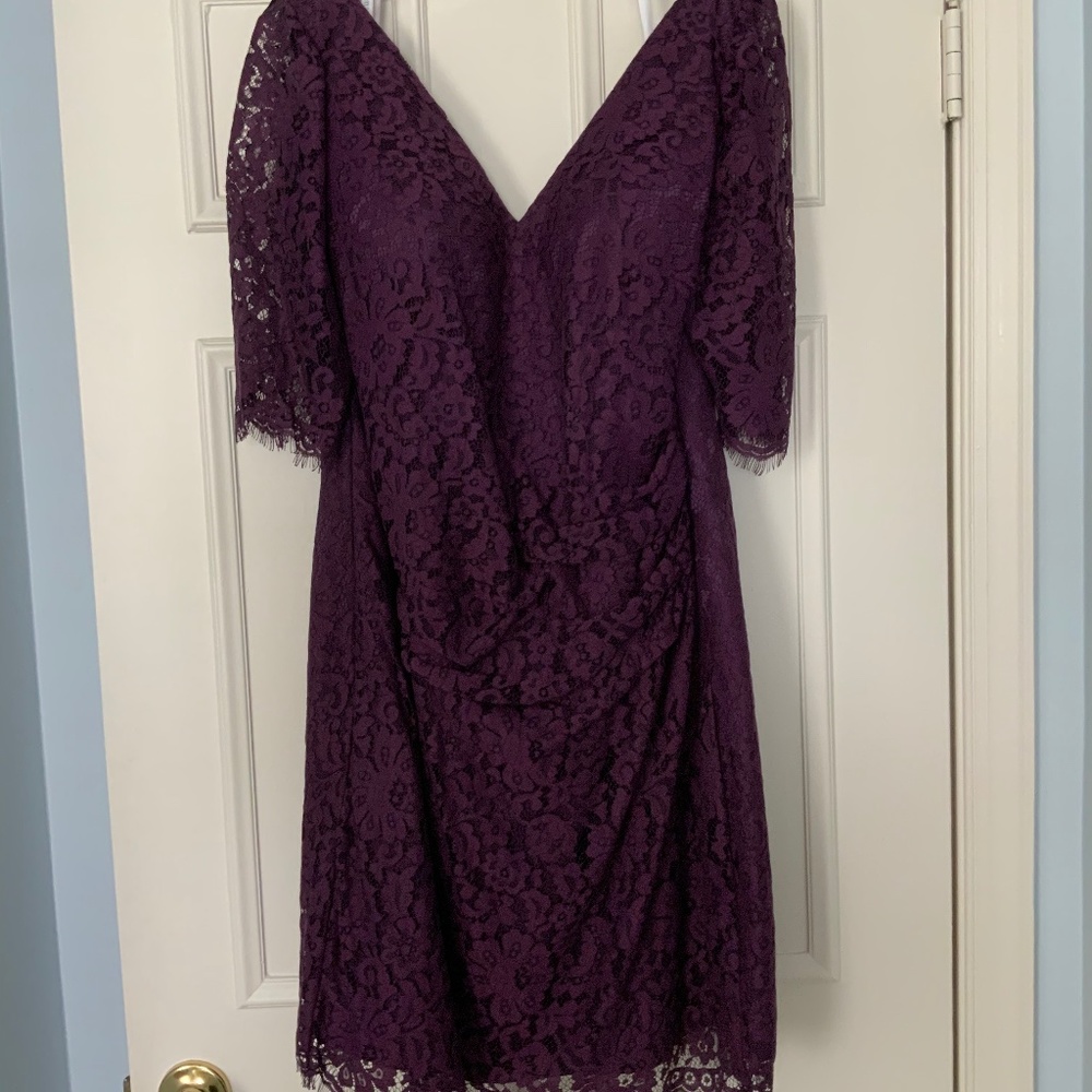 Purple lace dress